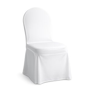 banquet chair with white cover